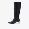 Stivali alti al ginocchio da donna Edina Tall in pelle nera (USA) Stivali alti al ginocchio da donna Edina Tall in pelle nera (USA)