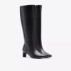 Stivali alti al ginocchio da donna Edina Tall in pelle nera (USA) Stivali alti al ginocchio da donna Edina Tall in pelle nera (USA)