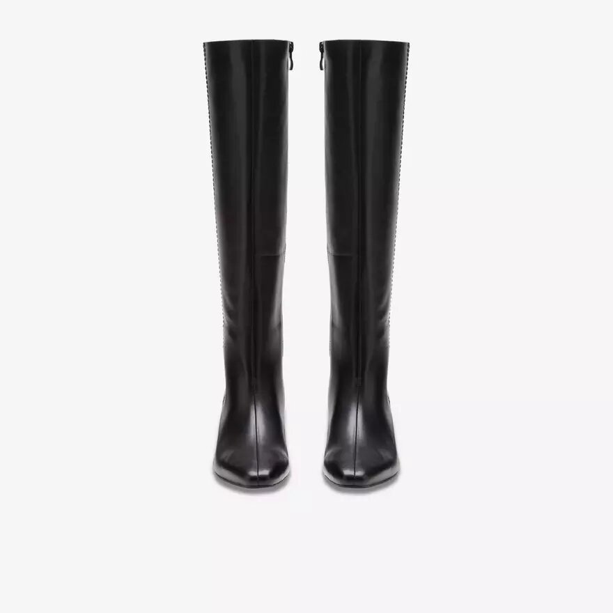 Stivali alti al ginocchio da donna Edina Tall in pelle nera (USA) Stivali alti al ginocchio da donna Edina Tall in pelle nera (USA)