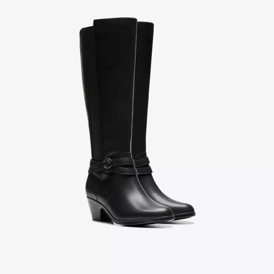 Stivali alti al ginocchio da donna Emily 2 Dream in pelle nera Stivali alti al ginocchio da donna Emily 2 Dream in pelle nera
