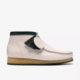 Stivali da uomo Walla Rb in pelle bianca Wallabees