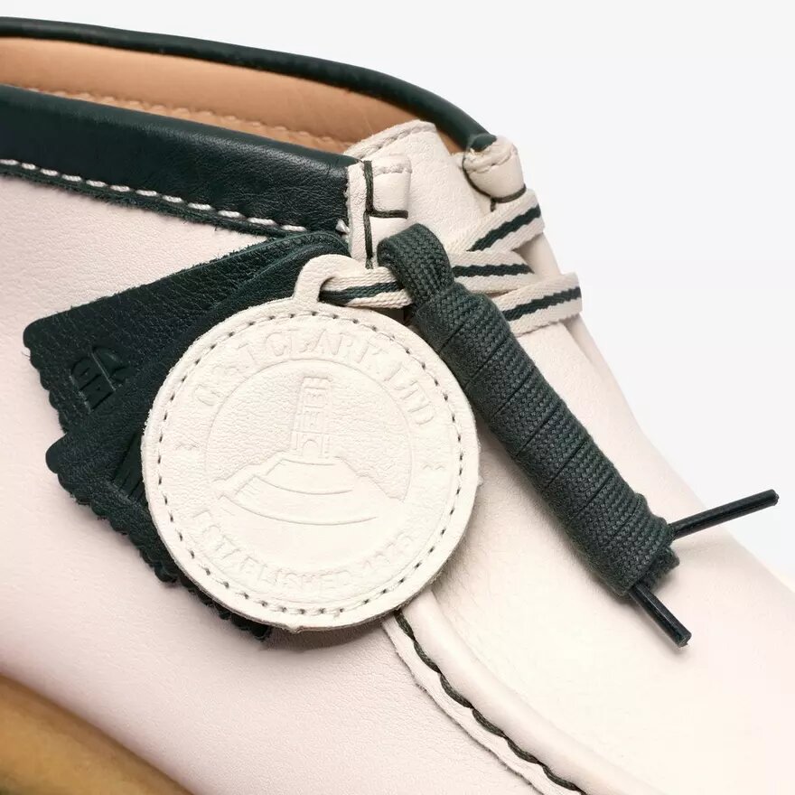 Stivali da uomo Walla Rb in pelle bianca Wallabees Stivali da uomo Walla Rb in pelle bianca Wallabees