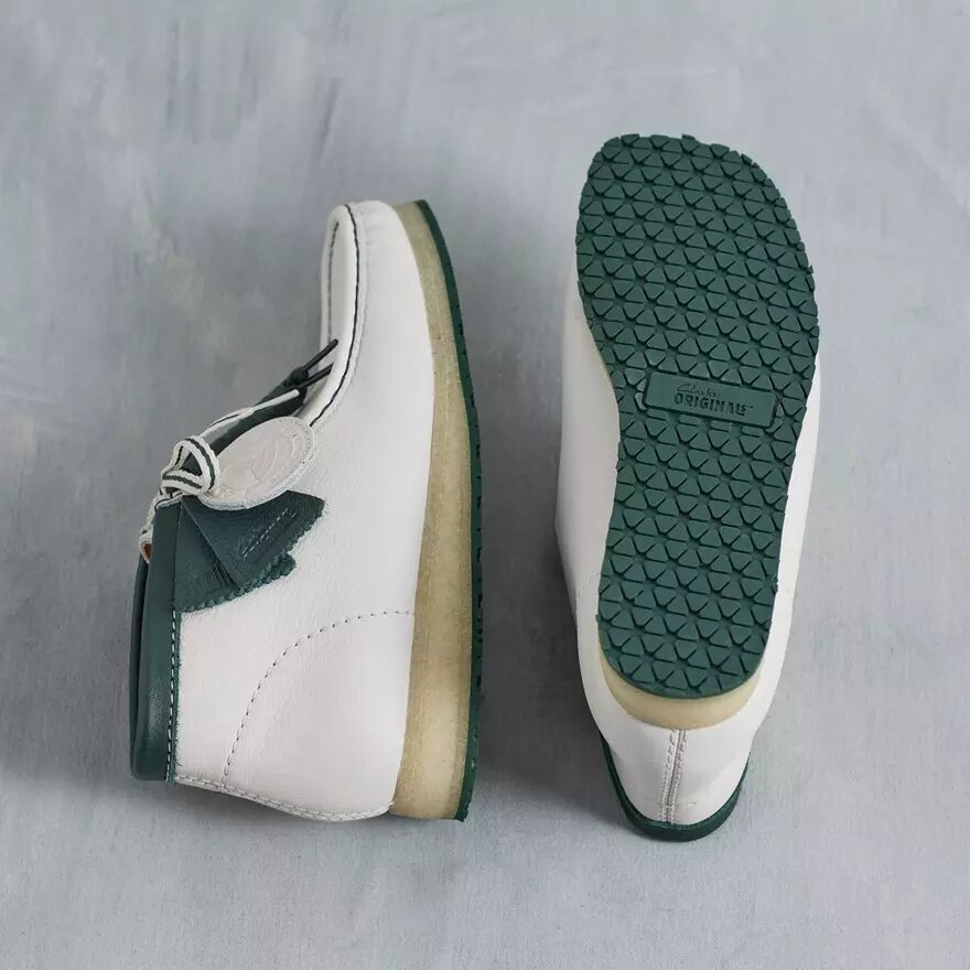 Stivali da uomo Walla Rb in pelle bianca Wallabees Stivali da uomo Walla Rb in pelle bianca Wallabees