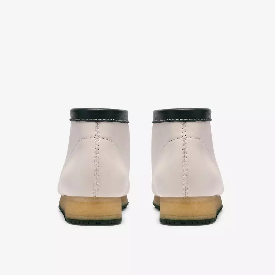 Stivali da uomo Walla Rb in pelle bianca Wallabees Stivali da uomo Walla Rb in pelle bianca Wallabees