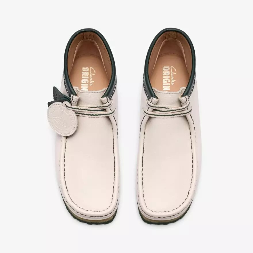 Stivali da uomo Walla Rb in pelle bianca Wallabees Stivali da uomo Walla Rb in pelle bianca Wallabees