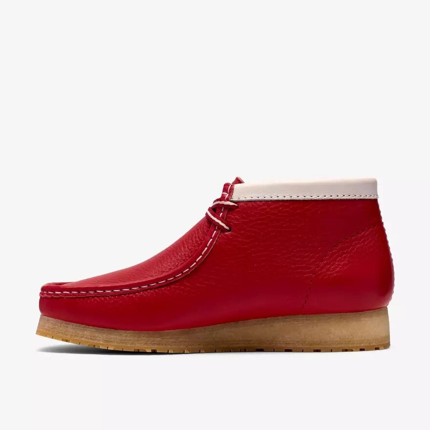 Stivali da uomo Walla Rb in pelle rossa Wallabees Stivali da uomo Walla Rb in pelle rossa Wallabees