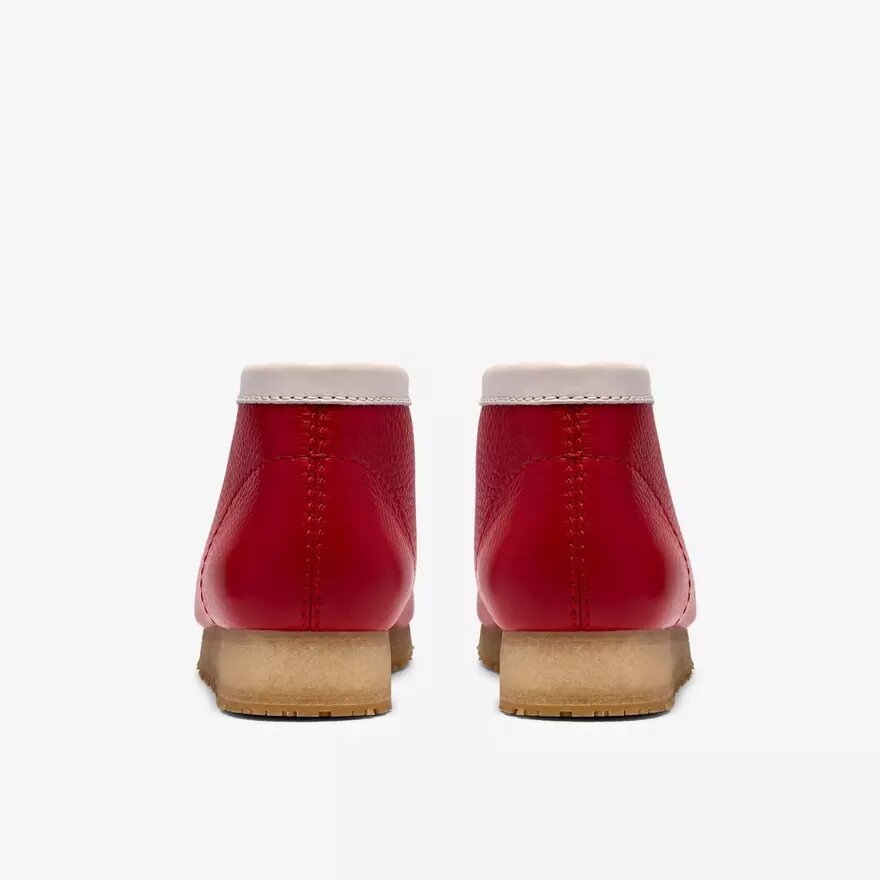 Stivali da uomo Walla Rb in pelle rossa Wallabees Stivali da uomo Walla Rb in pelle rossa Wallabees