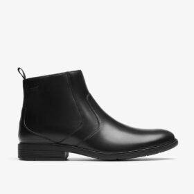 Stivali eleganti da uomo Steadwell Zip in pelle nera Stivali eleganti da uomo Steadwell Zip in pelle nera