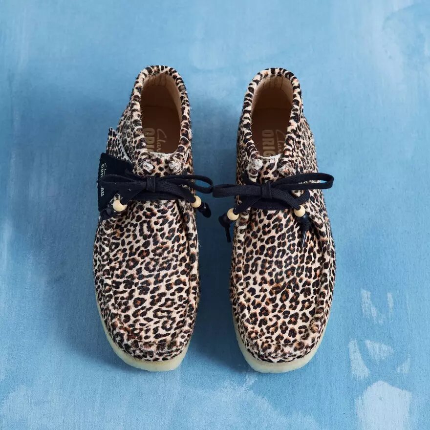 Stivali Wallabee da donna con stampa leopardata Stivali Wallabee da donna con stampa leopardata