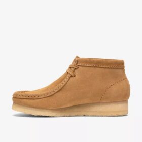 Stivali Wallabee da donna in pelle scamosciata color cuoio