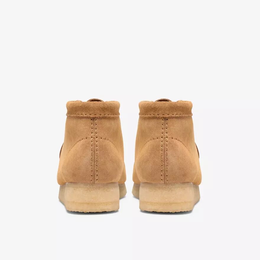 Stivali Wallabee da donna in pelle scamosciata color cuoio Stivali Wallabee da donna in pelle scamosciata color cuoio