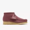 Stivali Wallabee da donna. Pelle scamosciata marrone rosato Stivali Wallabee da donna. Pelle scamosciata marrone rosato