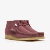 Stivali Wallabee da donna. Pelle scamosciata marrone rosato Stivali Wallabee da donna. Pelle scamosciata marrone rosato