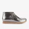 Stivali Wallabee da ragazzo Wallabees in vernice argentata per bambini più grandi Stivali Wallabee da ragazzo Wallabees in vernice argentata per bambini più grandi