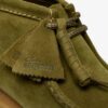 Stivali Wallabee da uomo in pelle scamosciata verde Stivali Wallabee da uomo in pelle scamosciata verde