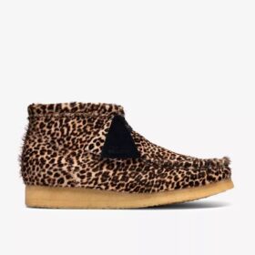 Stivali Wallabee da uomo leopardati