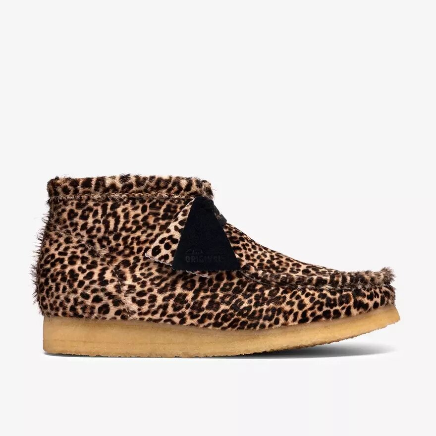 Stivali Wallabee da uomo leopardati Stivali Wallabee da uomo leopardati