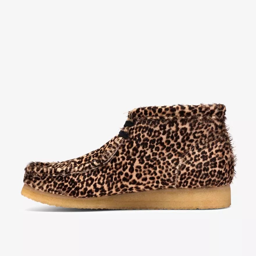 Stivali Wallabee da uomo leopardati Stivali Wallabee da uomo leopardati