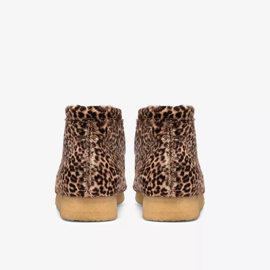 Stivali Wallabee da uomo leopardati Stivali Wallabee da uomo leopardati