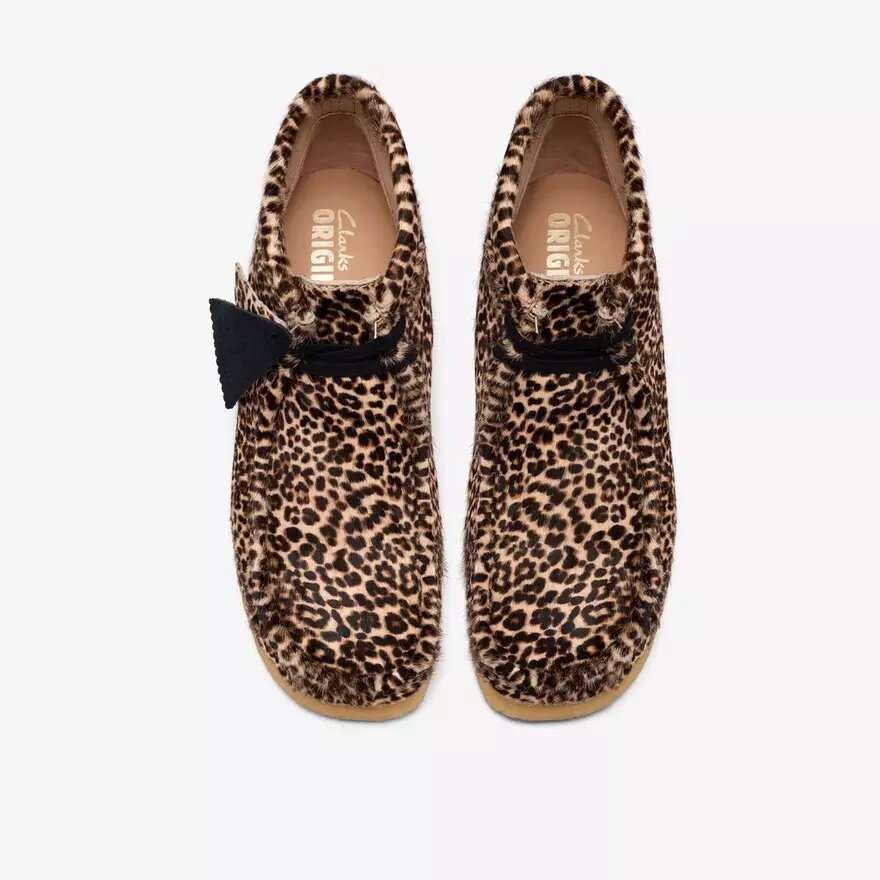 Stivali Wallabee da uomo leopardati Stivali Wallabee da uomo leopardati