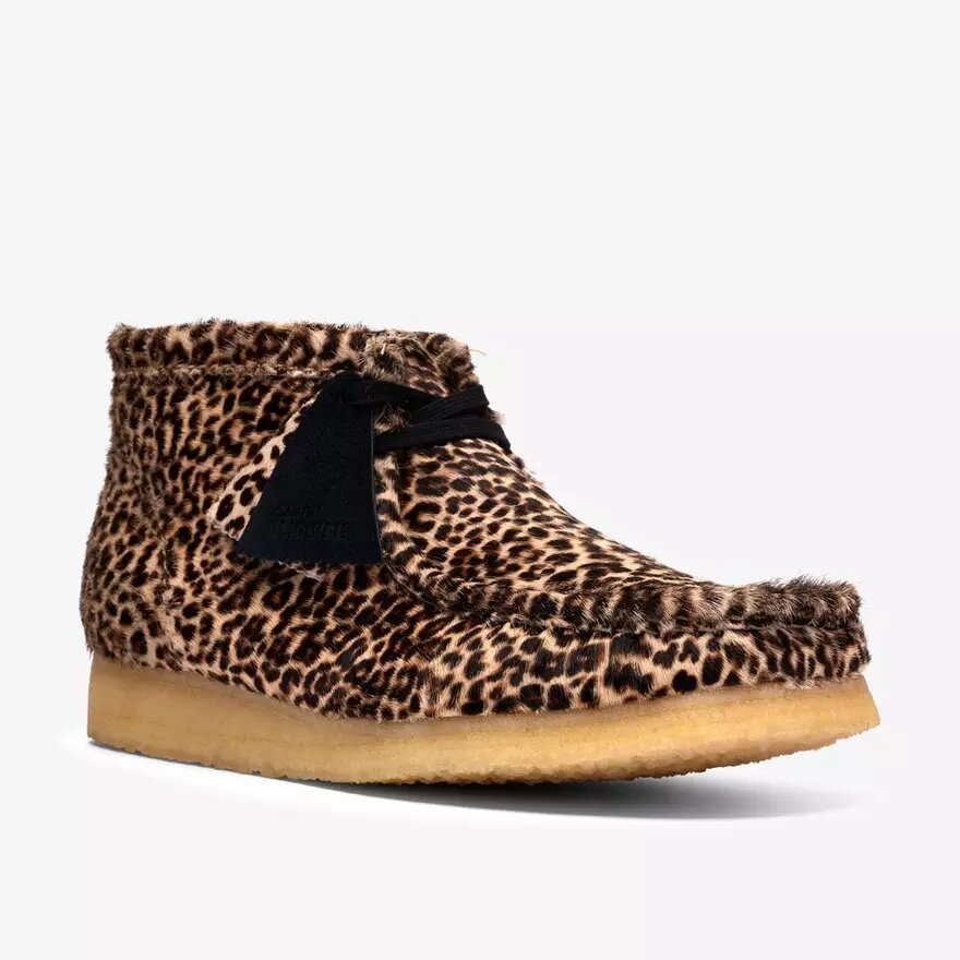 Stivali Wallabee da uomo leopardati Stivali Wallabee da uomo leopardati