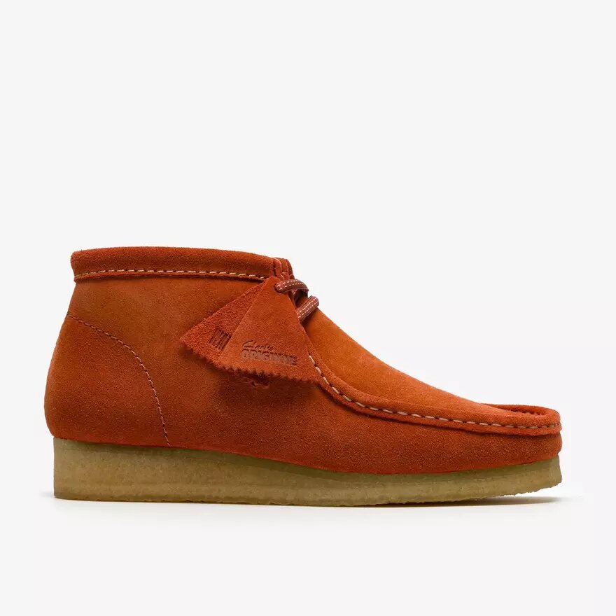 Stivali Wallabee da uomo Wallabees in pelle scamosciata arancione Stivali Wallabee da uomo Wallabees in pelle scamosciata arancione