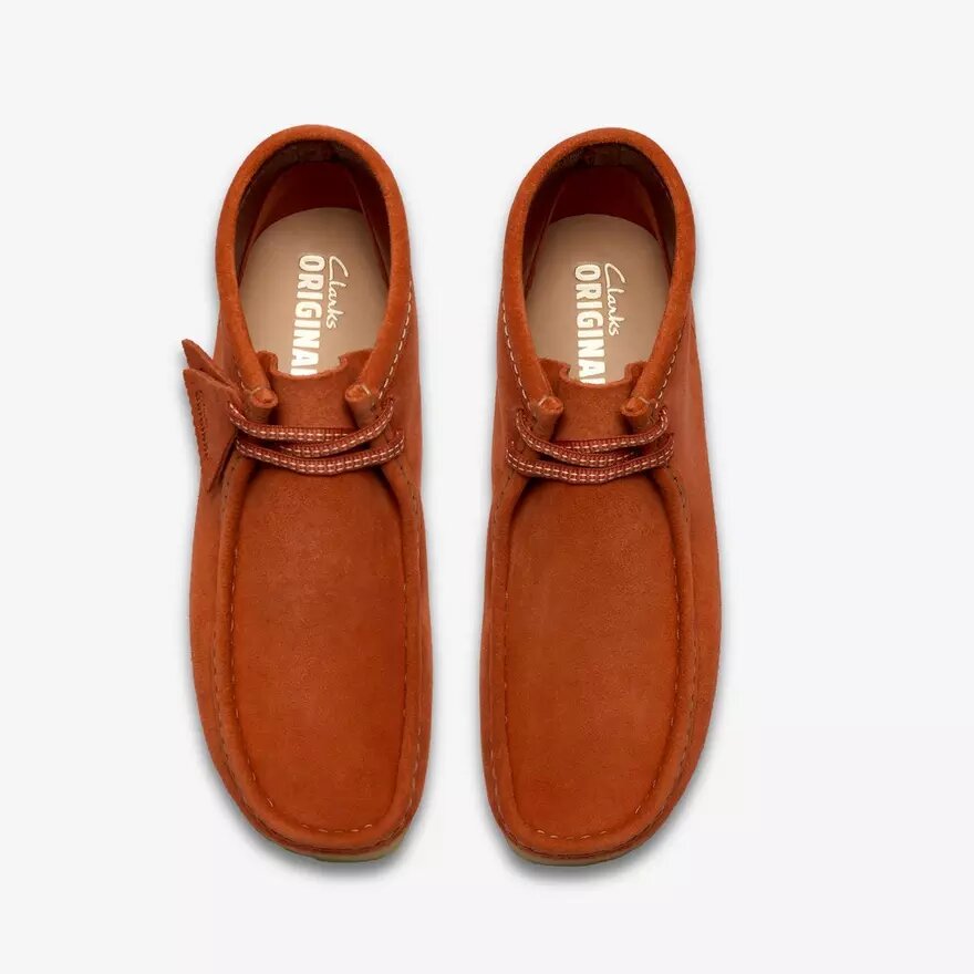 Stivali Wallabee da uomo Wallabees in pelle scamosciata arancione Stivali Wallabee da uomo Wallabees in pelle scamosciata arancione