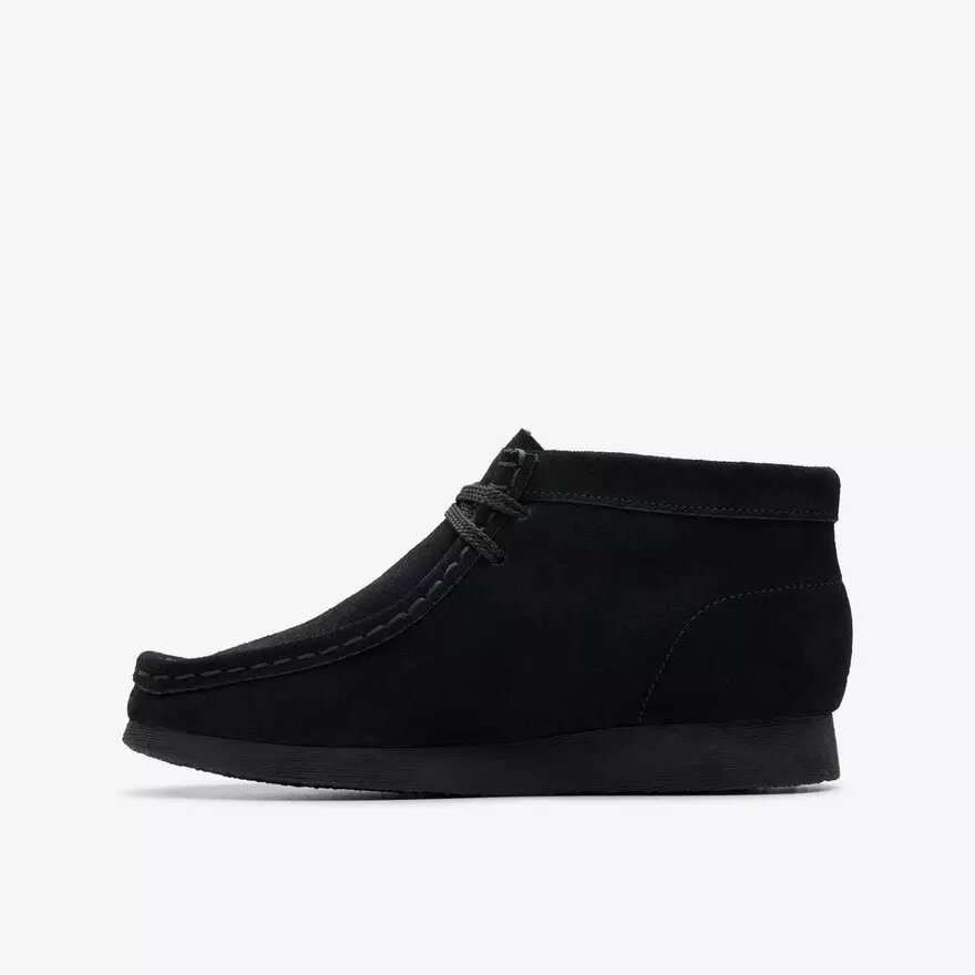 Stivali Wallabee per bambini – Modello più grande in pelle scamosciata nera Stivali Wallabee per bambini – Modello più grande in pelle scamosciata nera
