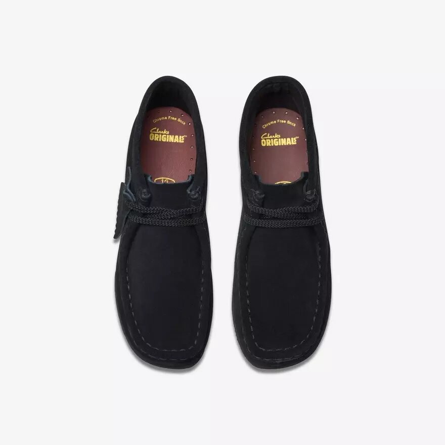 Stivali Wallabee per bambini – Modello più grande in pelle scamosciata nera Stivali Wallabee per bambini – Modello più grande in pelle scamosciata nera