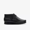 Stivali Wallabee per bambini Wallabee in pelle nera per i più grandi Stivali Wallabee per bambini Wallabee in pelle nera per i più grandi