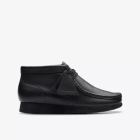 Stivali Wallabee per bambini Wallabee in pelle nera per i più grandi