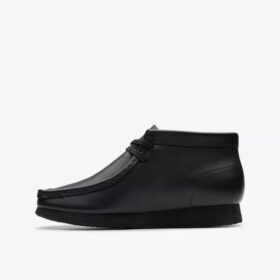 Stivali Wallabee per bambini Wallabee in pelle nera per i più grandi