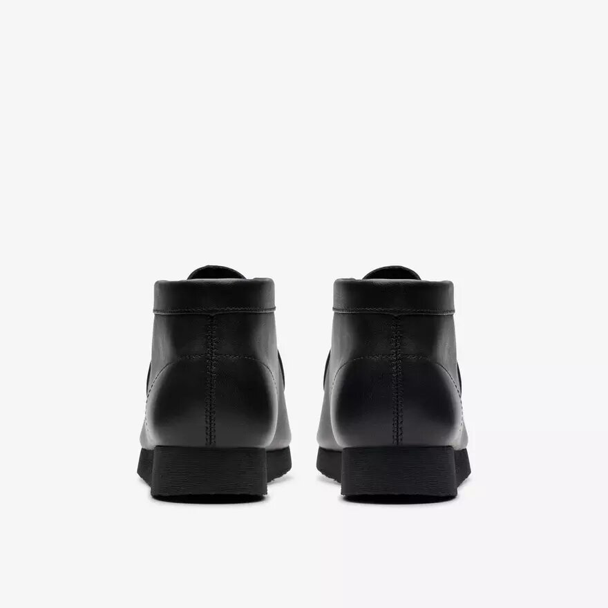 Stivali Wallabee per bambini Wallabee in pelle nera per i più grandi Stivali Wallabee per bambini Wallabee in pelle nera per i più grandi