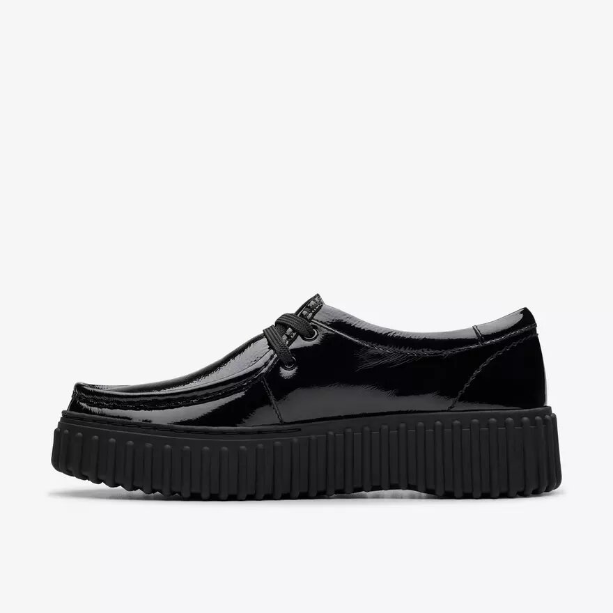 Torhill Bee Wallabee da donna in vernice nera Torhill Bee Wallabee da donna in vernice nera