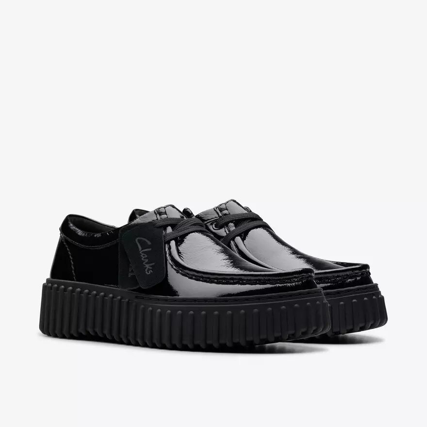 Torhill Bee Wallabee da donna in vernice nera Torhill Bee Wallabee da donna in vernice nera