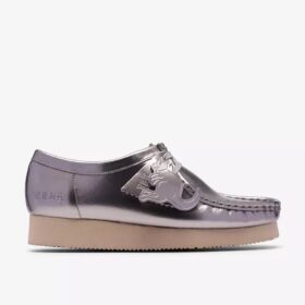 Wallabee 2604 da donna in vernice argentata
