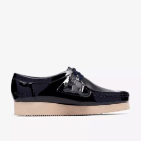 Wallabee 2604 da donna in vernice blu navy