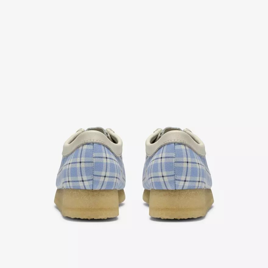 Wallabee da donna a quadretti blu Wallabee da donna a quadretti blu