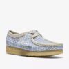 Wallabee da donna a quadretti blu Wallabee da donna a quadretti blu
