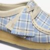 Wallabee da donna a quadretti blu Wallabee da donna a quadretti blu