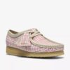Wallabee da donna a quadretti rosa Gingham Wallabee da donna a quadretti rosa Gingham