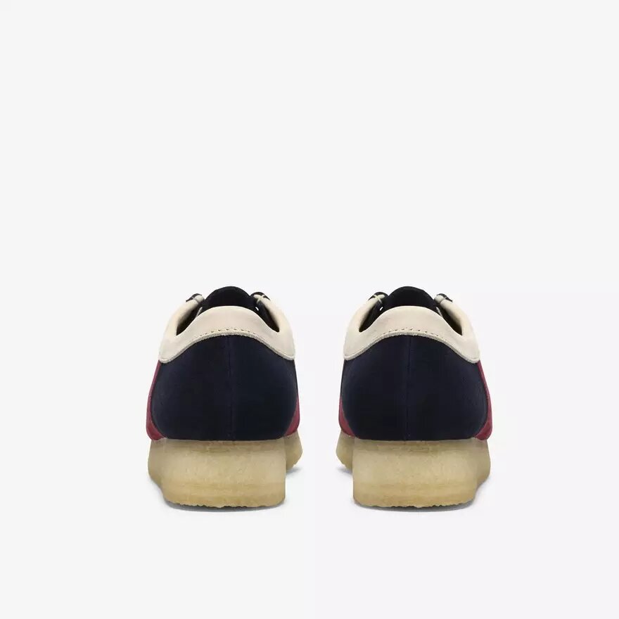 Wallabee da donna a righe blu navy Wallabee da donna a righe blu navy