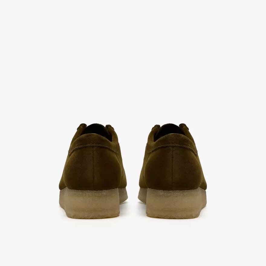 Wallabee da donna in pelle scamosciata color oliva Wallabee da donna in pelle scamosciata color oliva
