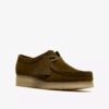 Wallabee da donna in pelle scamosciata color oliva Wallabee da donna in pelle scamosciata color oliva