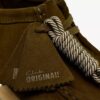 Wallabee da donna in pelle scamosciata color oliva Wallabee da donna in pelle scamosciata color oliva