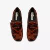 Wallabee da donna. Wallabee marroni con stampa bovina Wallabee da donna. Wallabee marroni con stampa bovina