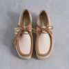 Wallabee da uomo in pelle bianca combinata Wallabee da uomo in pelle bianca combinata