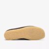 Wallabee da uomo in pelle marrone scuro