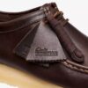Wallabee da uomo in pelle marrone scuro