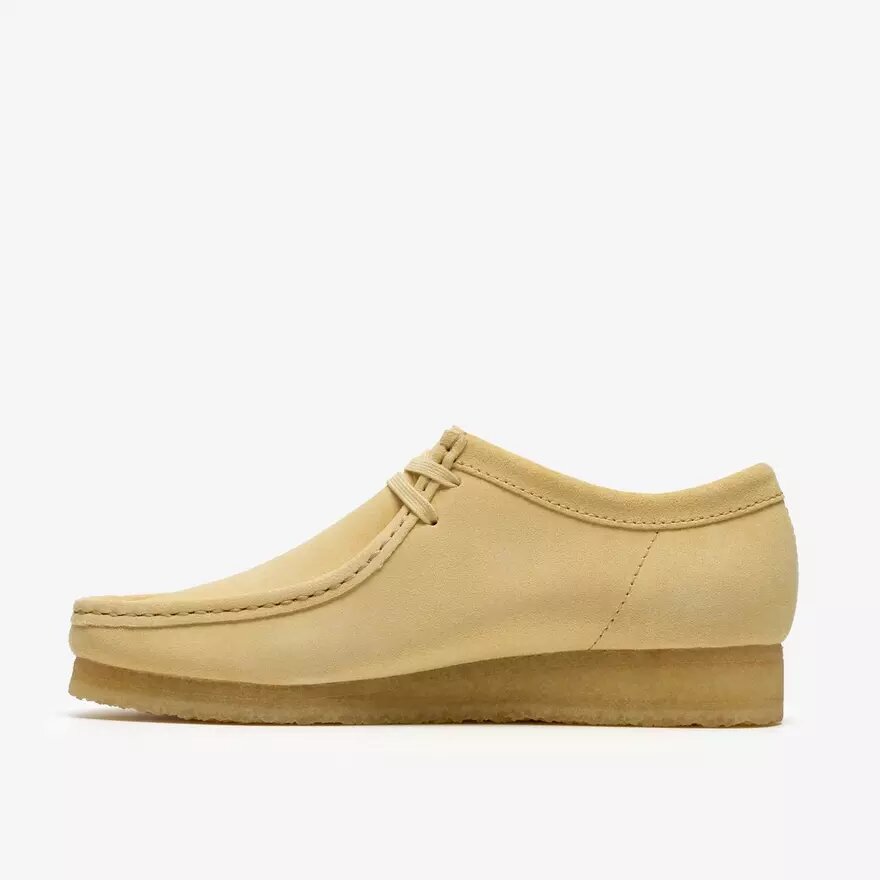 Wallabee da uomo in pelle scamosciata giallo pallido Wallabee da uomo in pelle scamosciata giallo pallido